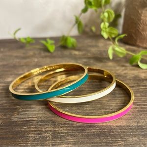 Kate Spade Enamel Bangle Set